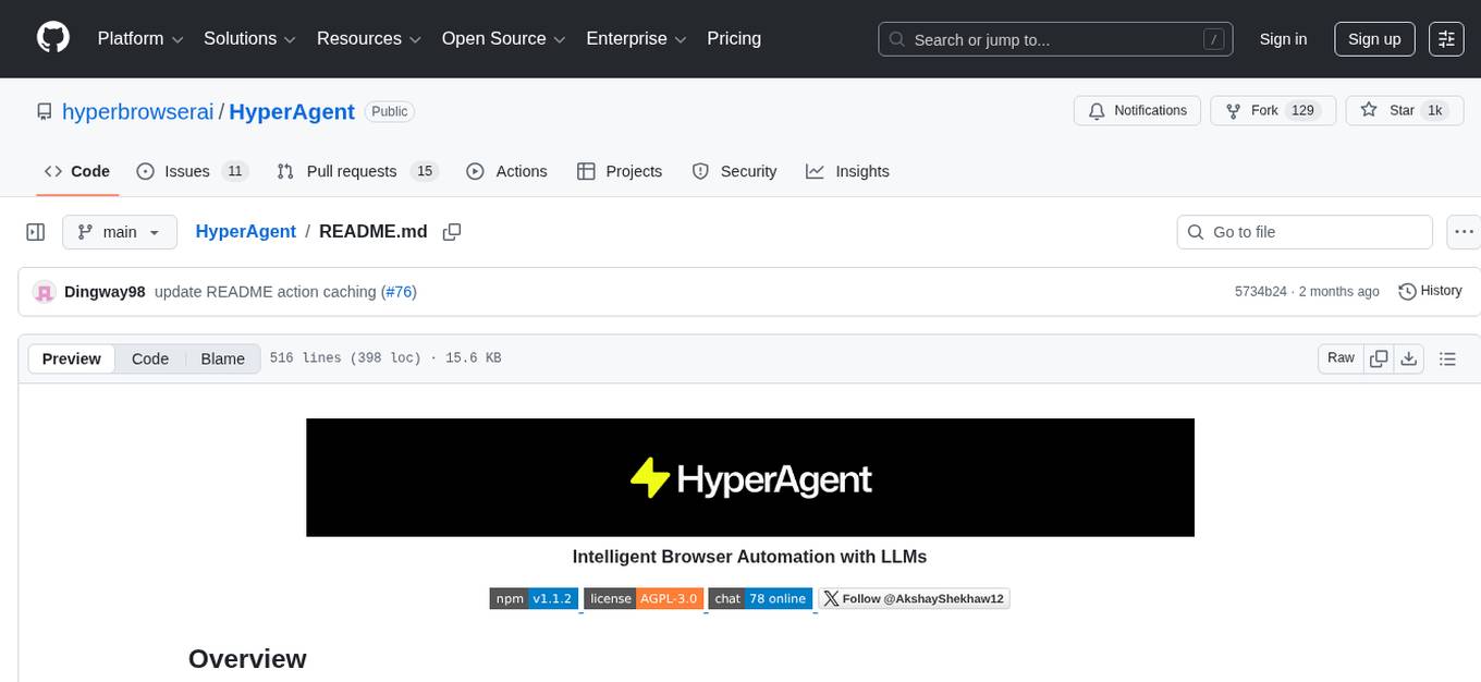 HyperAgent Screenshot