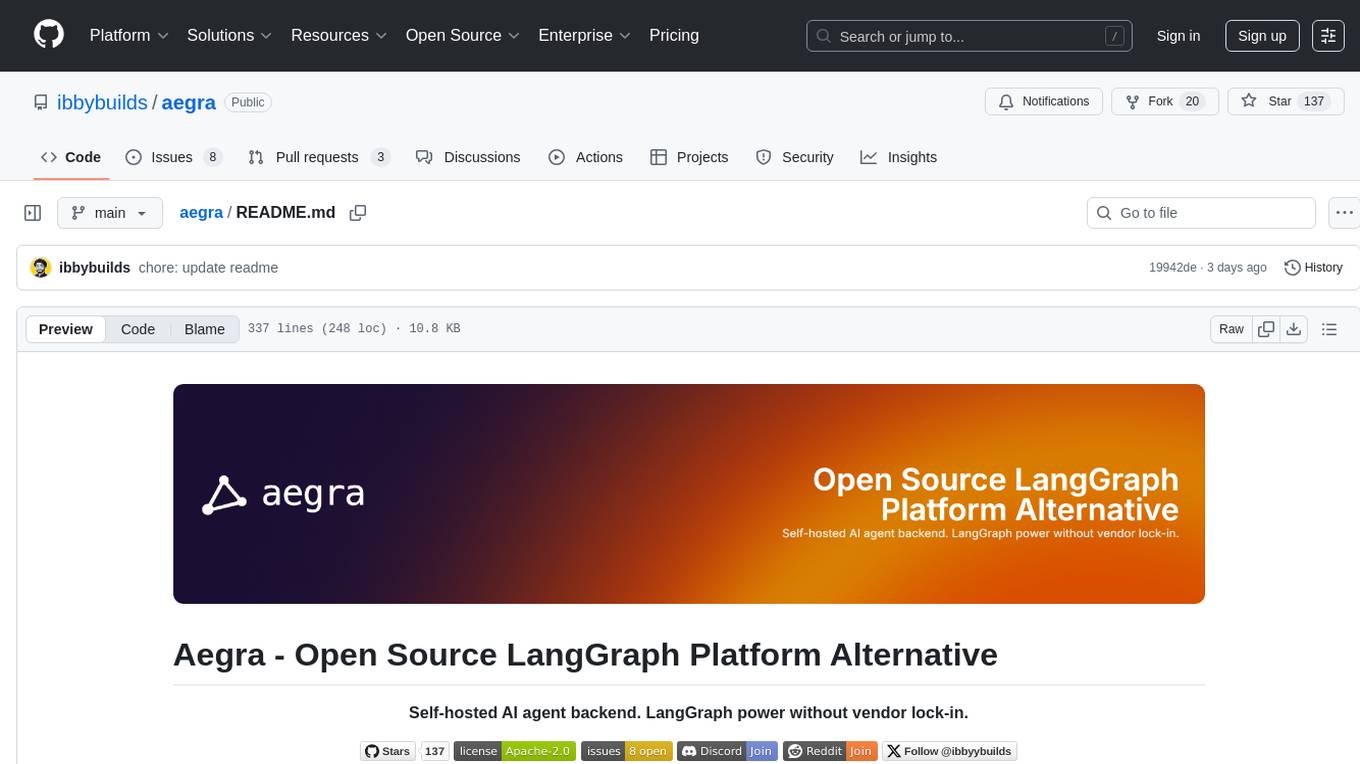 aegra Screenshot
