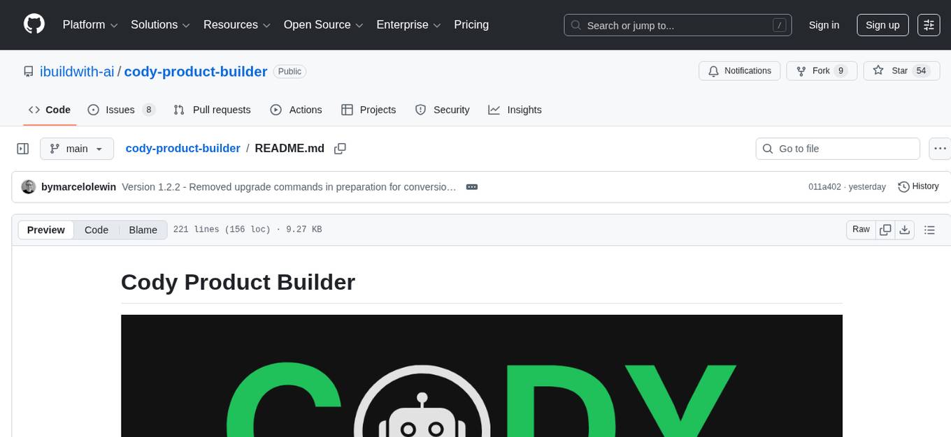 cody-product-builder Screenshot