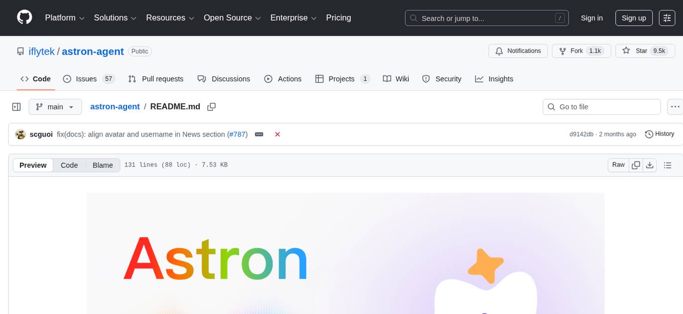 astron-agent Screenshot