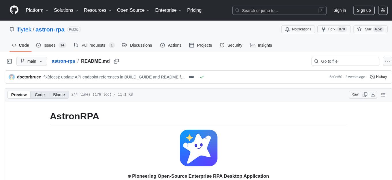 astron-rpa Screenshot