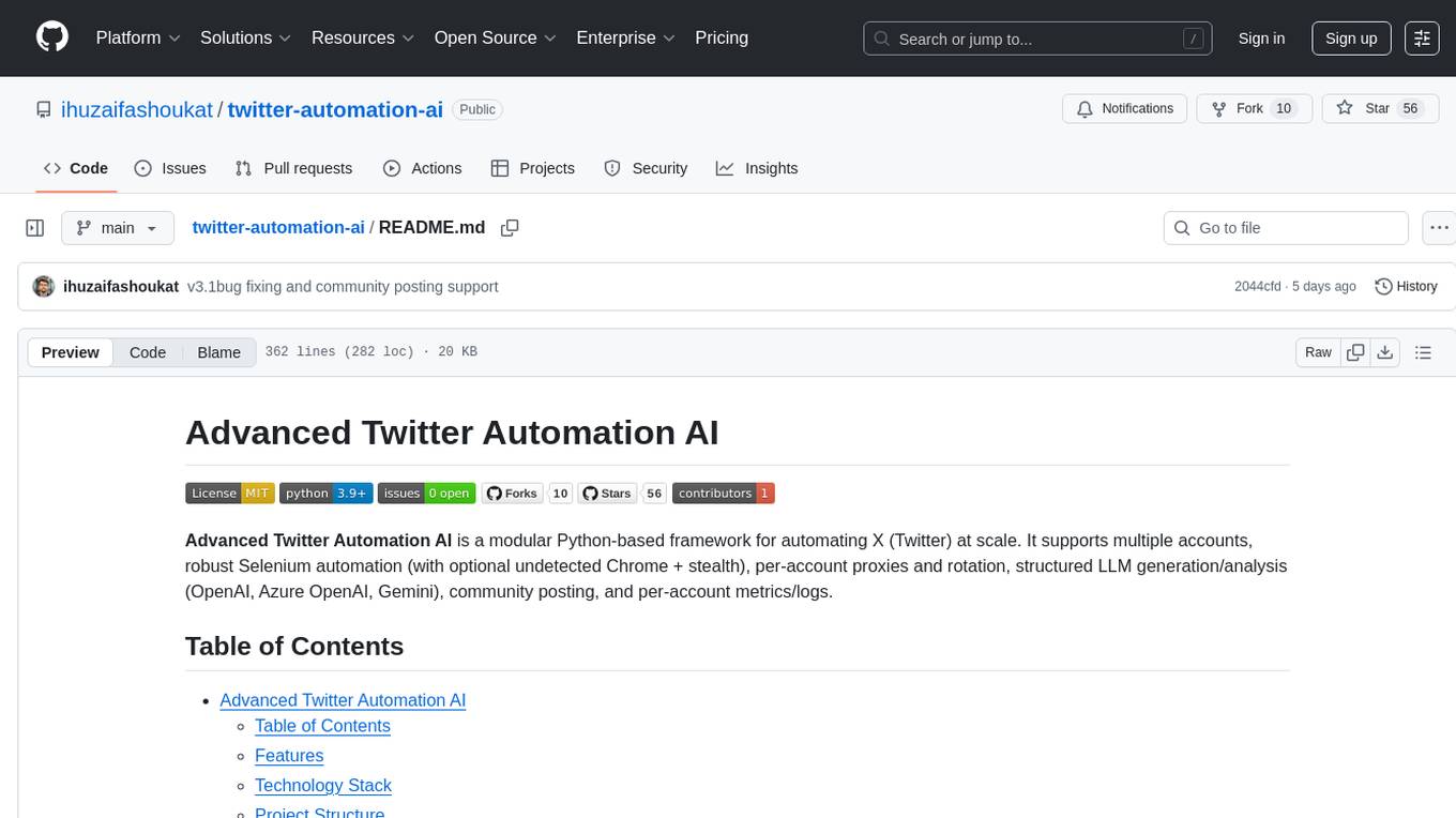 twitter-automation-ai Screenshot