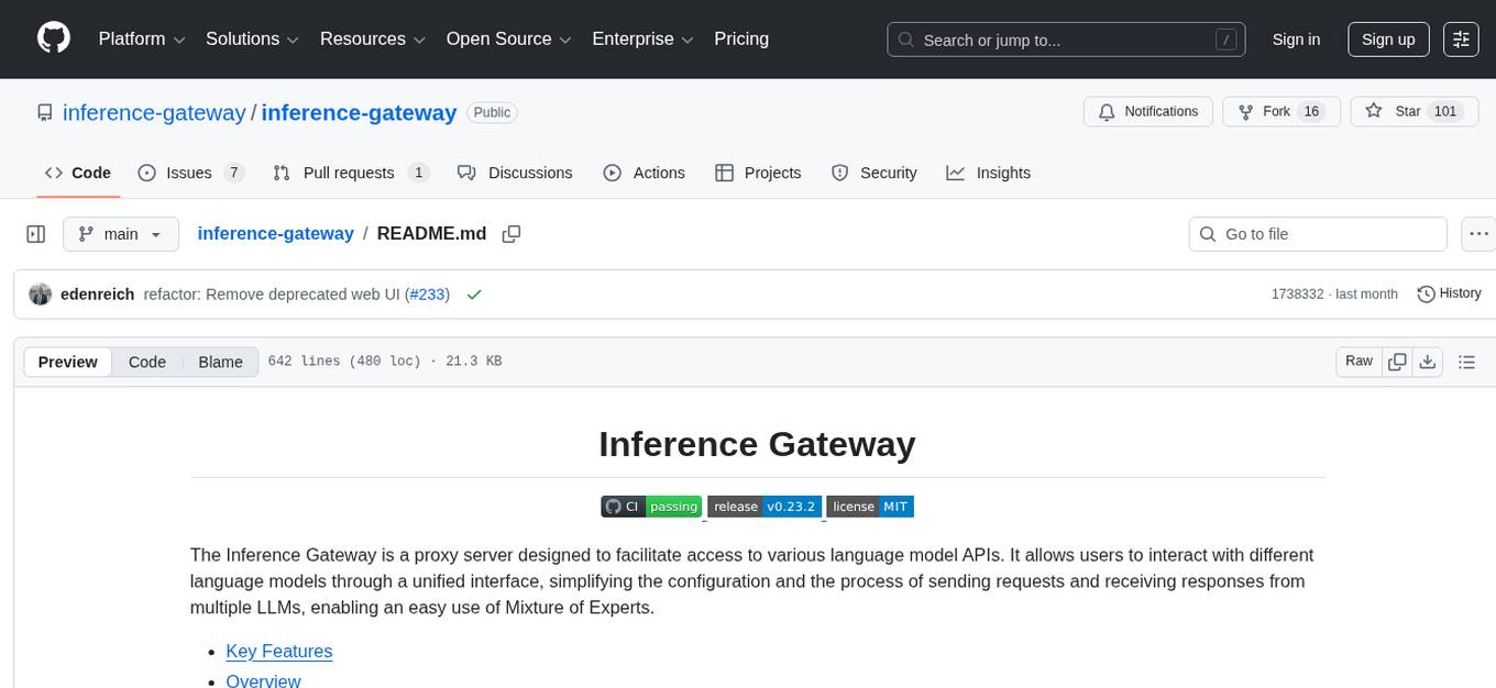 inference-gateway Screenshot