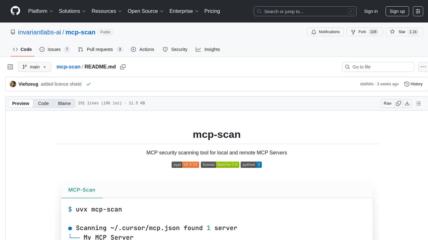 mcp-scan Screenshot