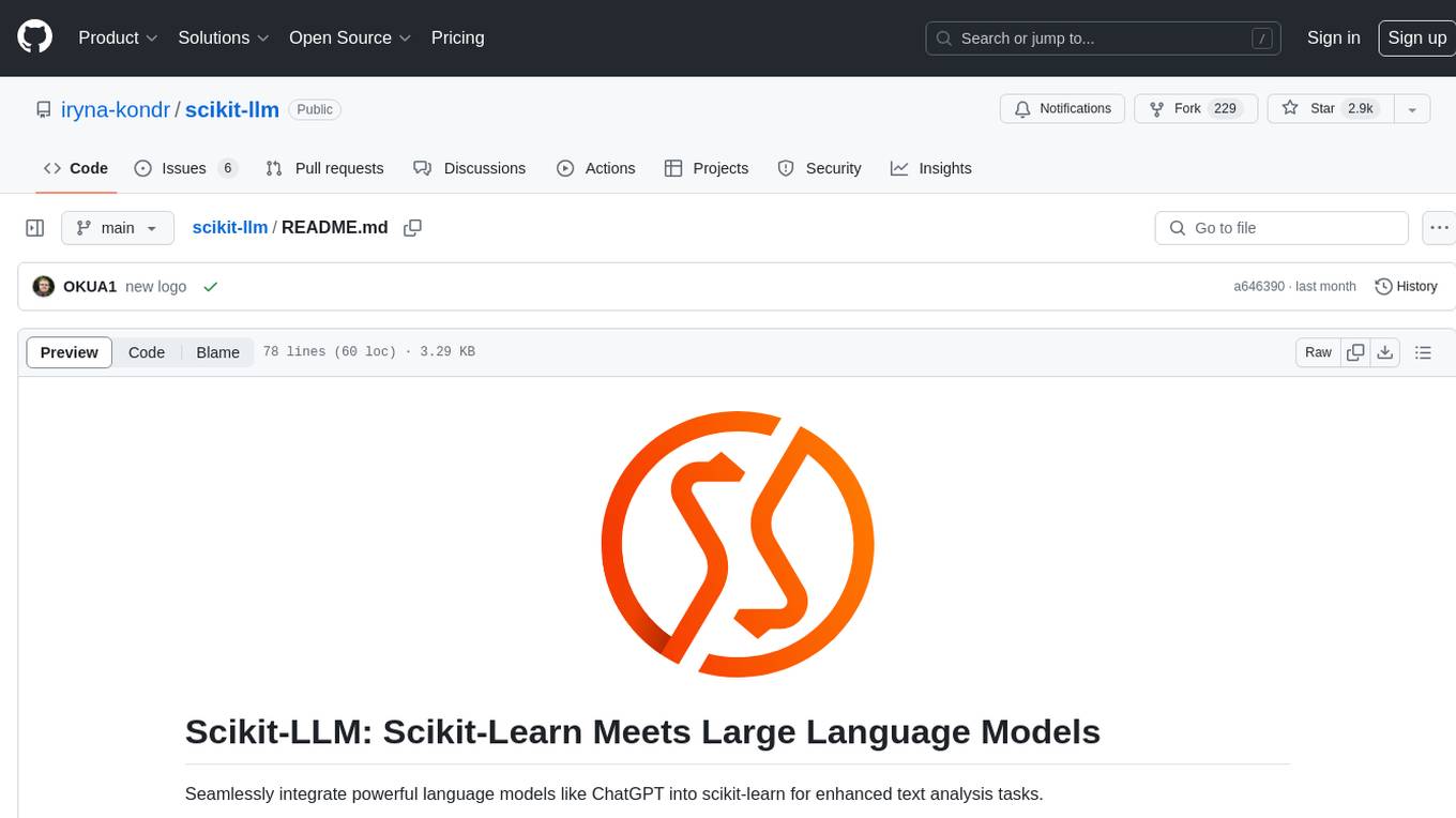 scikit-llm Screenshot