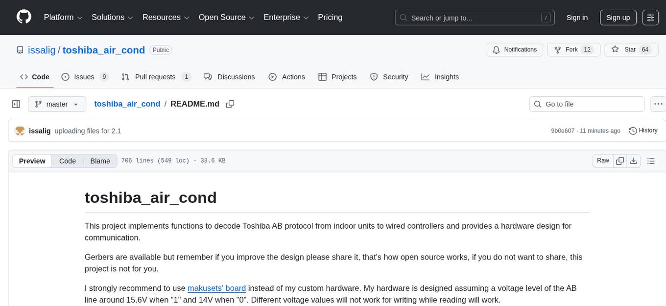 toshiba_air_cond Screenshot