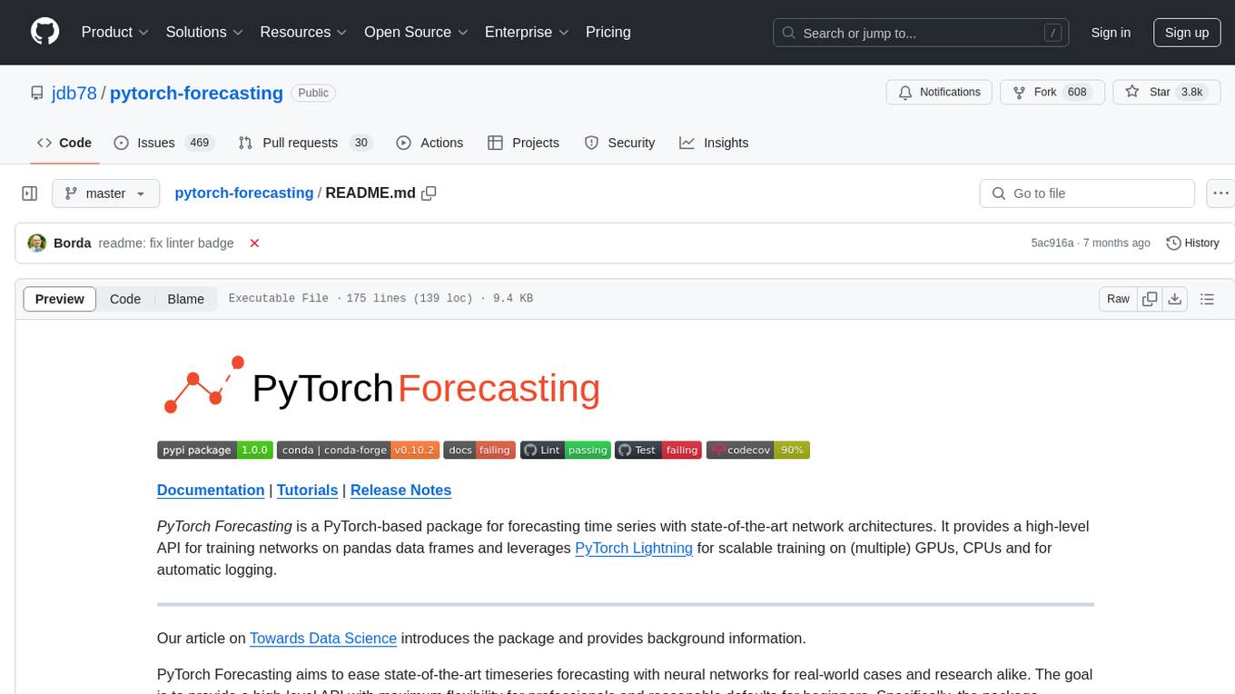 pytorch-forecasting Screenshot