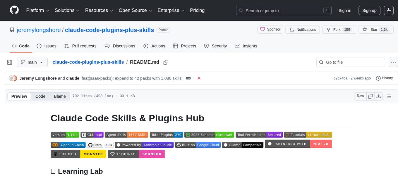 claude-code-plugins-plus-skills Screenshot