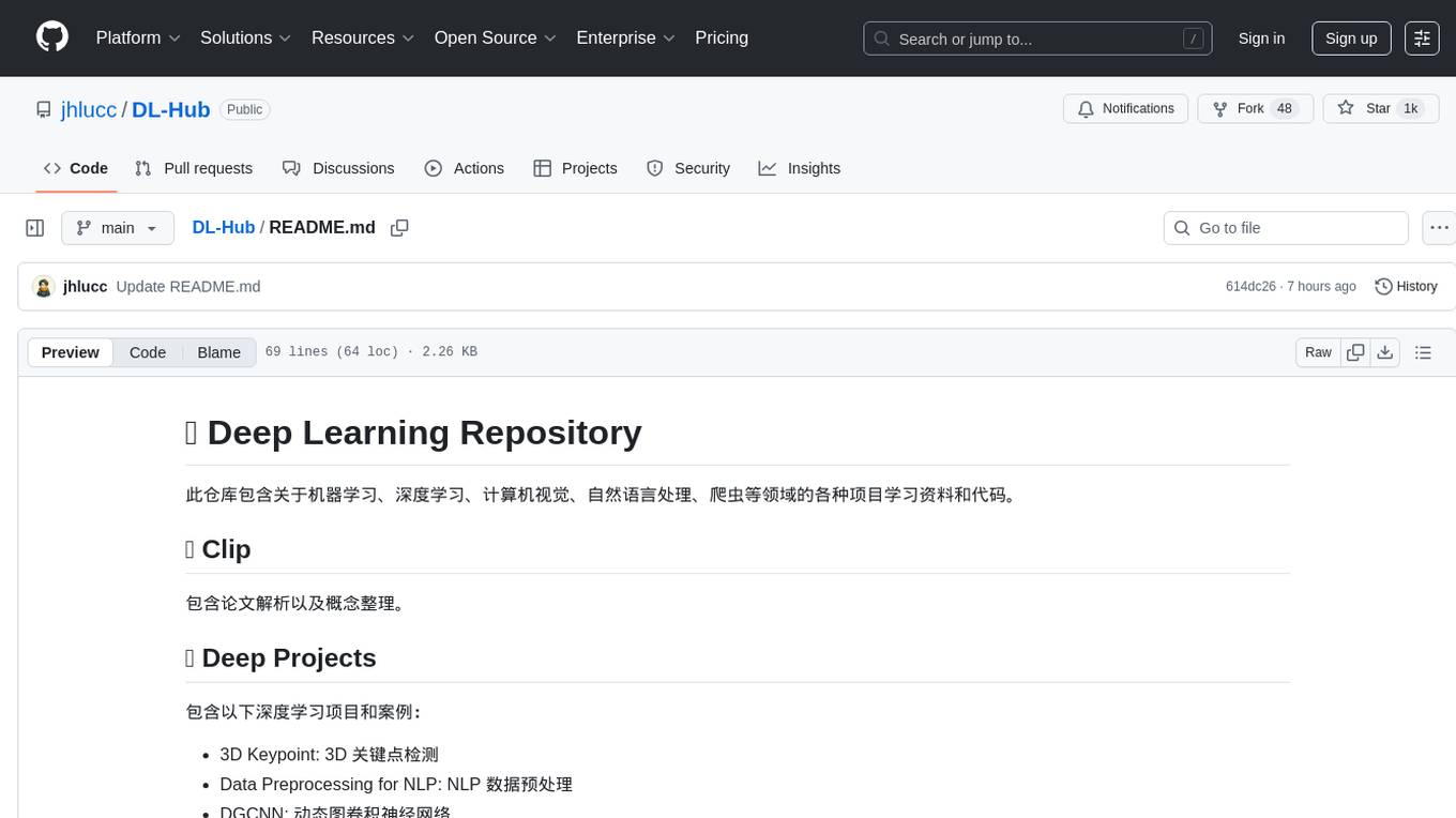 DL-Hub Screenshot