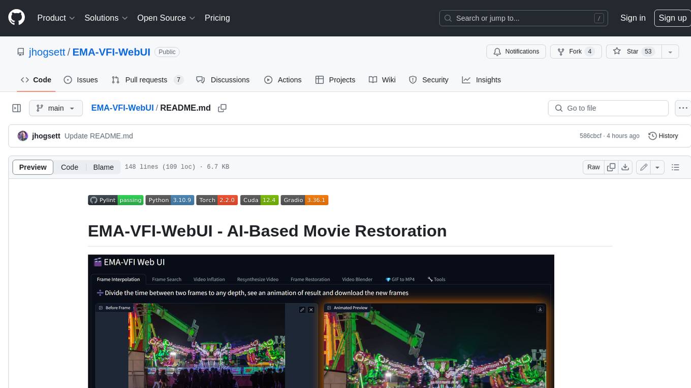 EMA-VFI-WebUI Screenshot