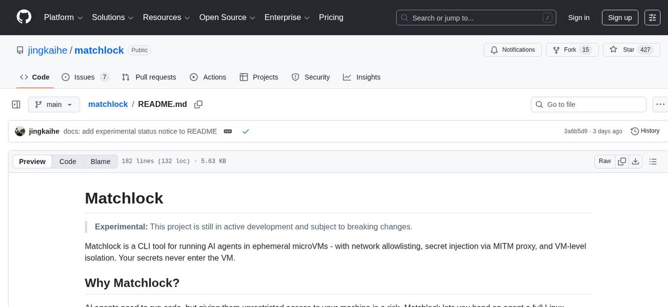 matchlock Screenshot