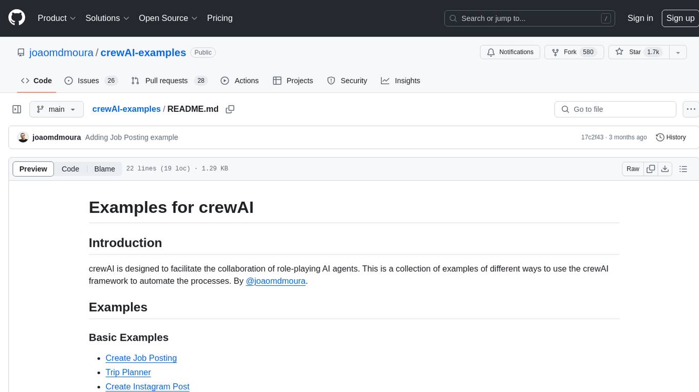 crewAI-examples Screenshot