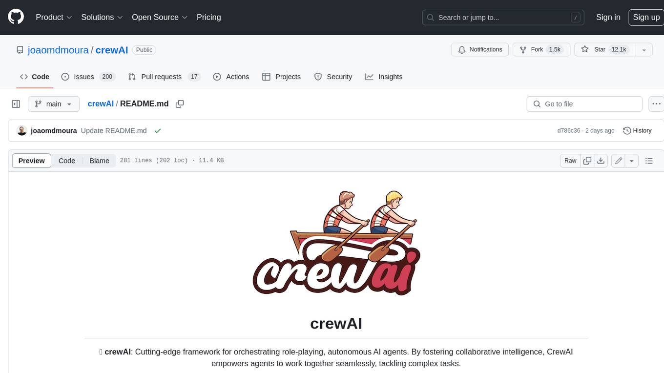 crewAI Screenshot