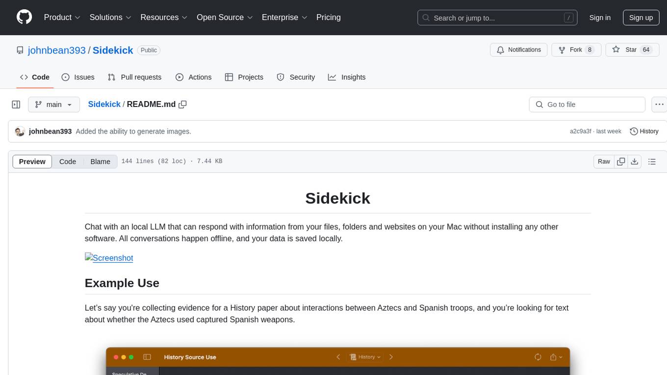 Sidekick Screenshot