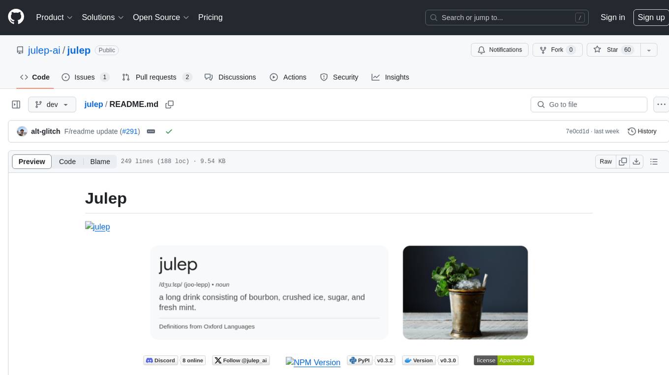 julep Screenshot