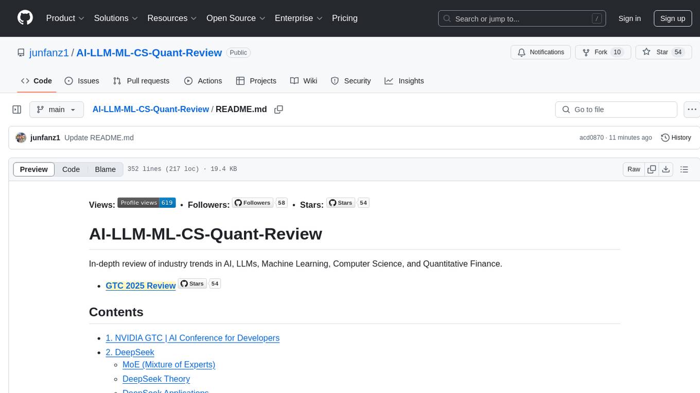 AI-LLM-ML-CS-Quant-Review Screenshot