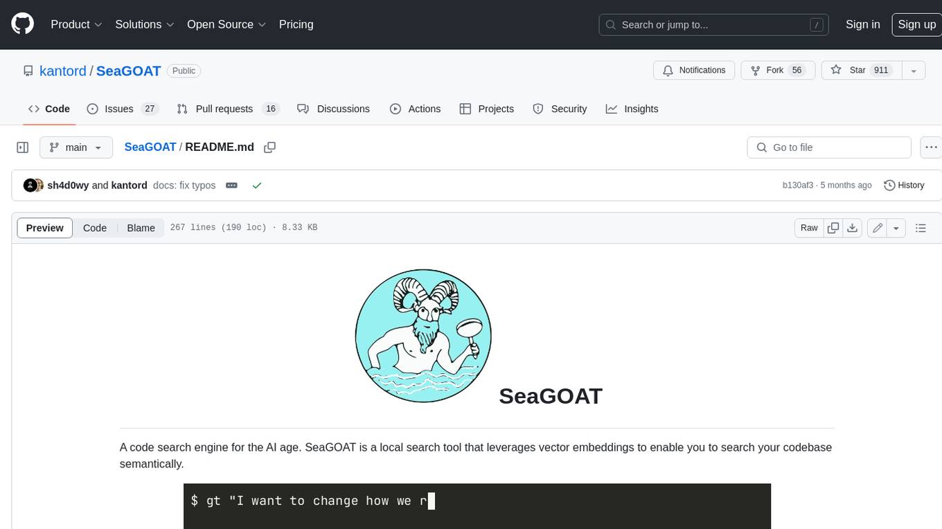 SeaGOAT Screenshot