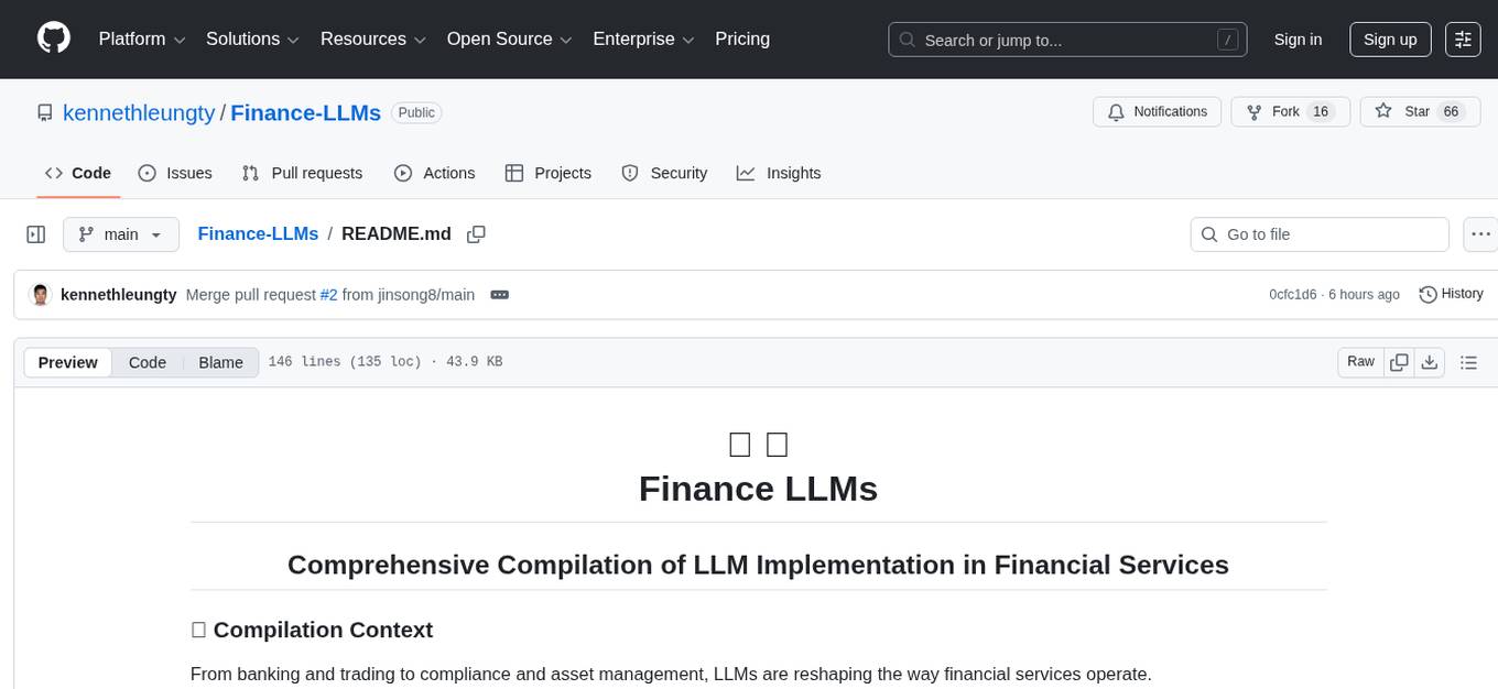 Finance-LLMs Screenshot