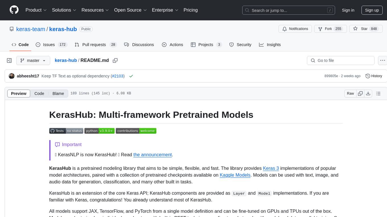 keras-hub Screenshot