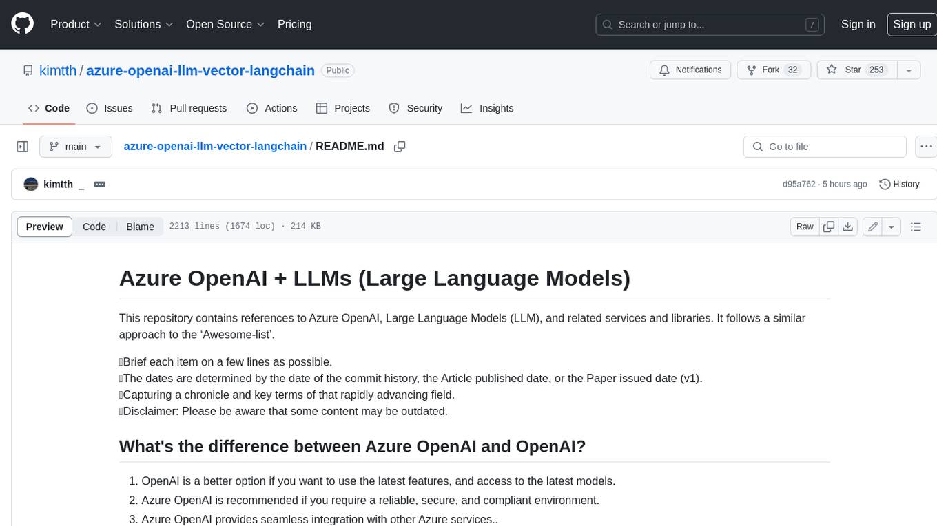 azure-openai-llm-vector-langchain Screenshot