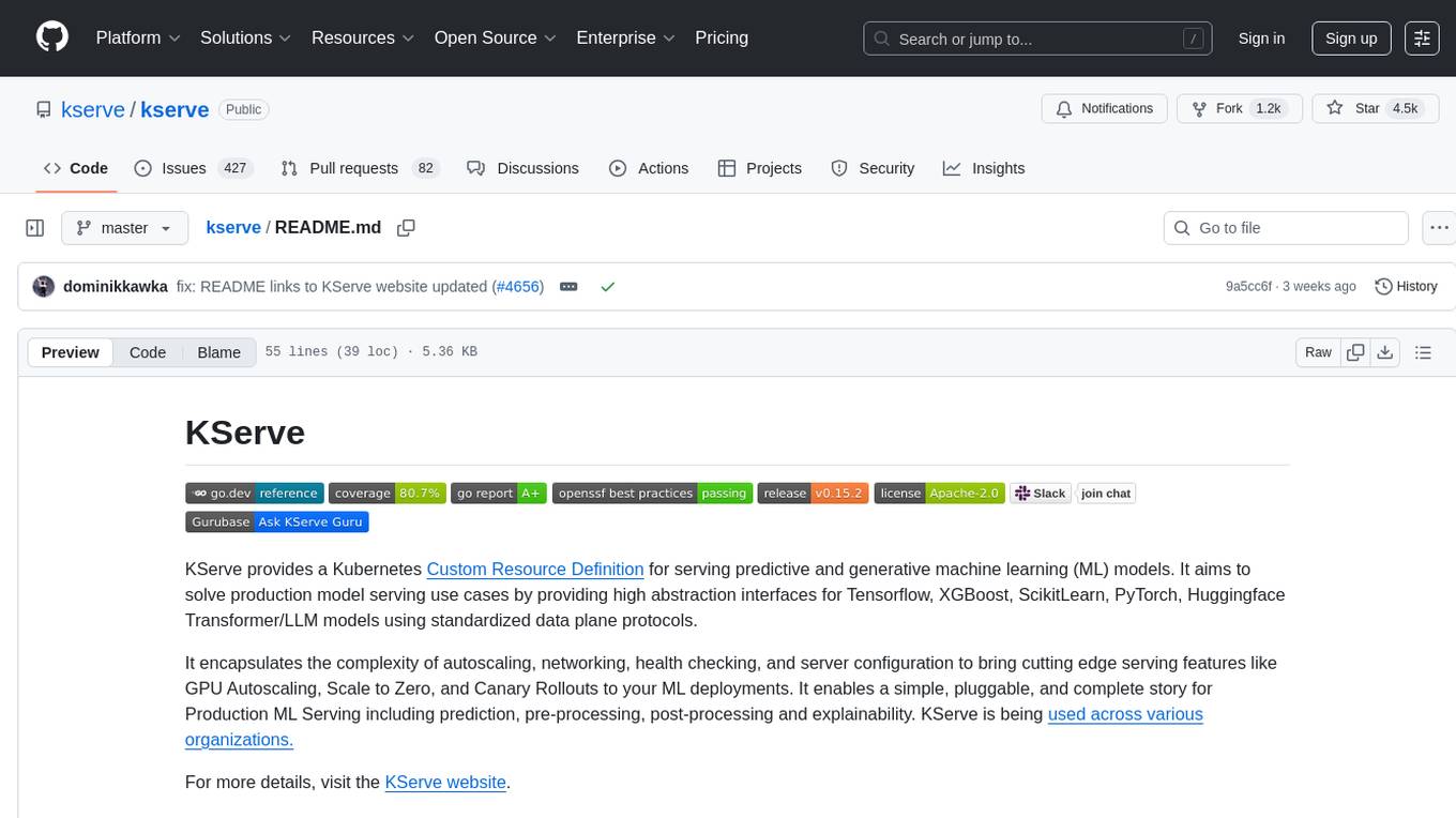 kserve Screenshot