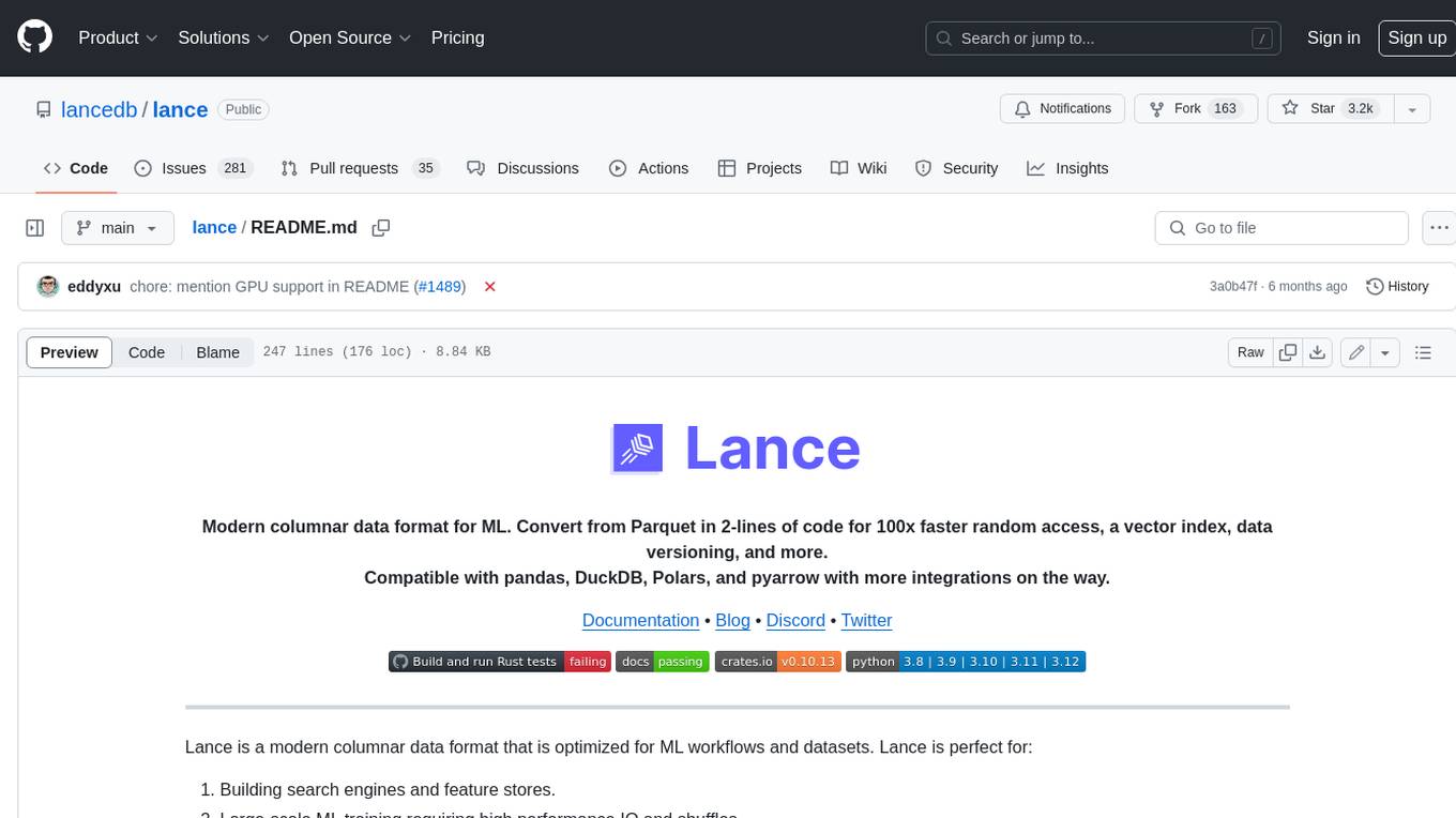 lance Screenshot