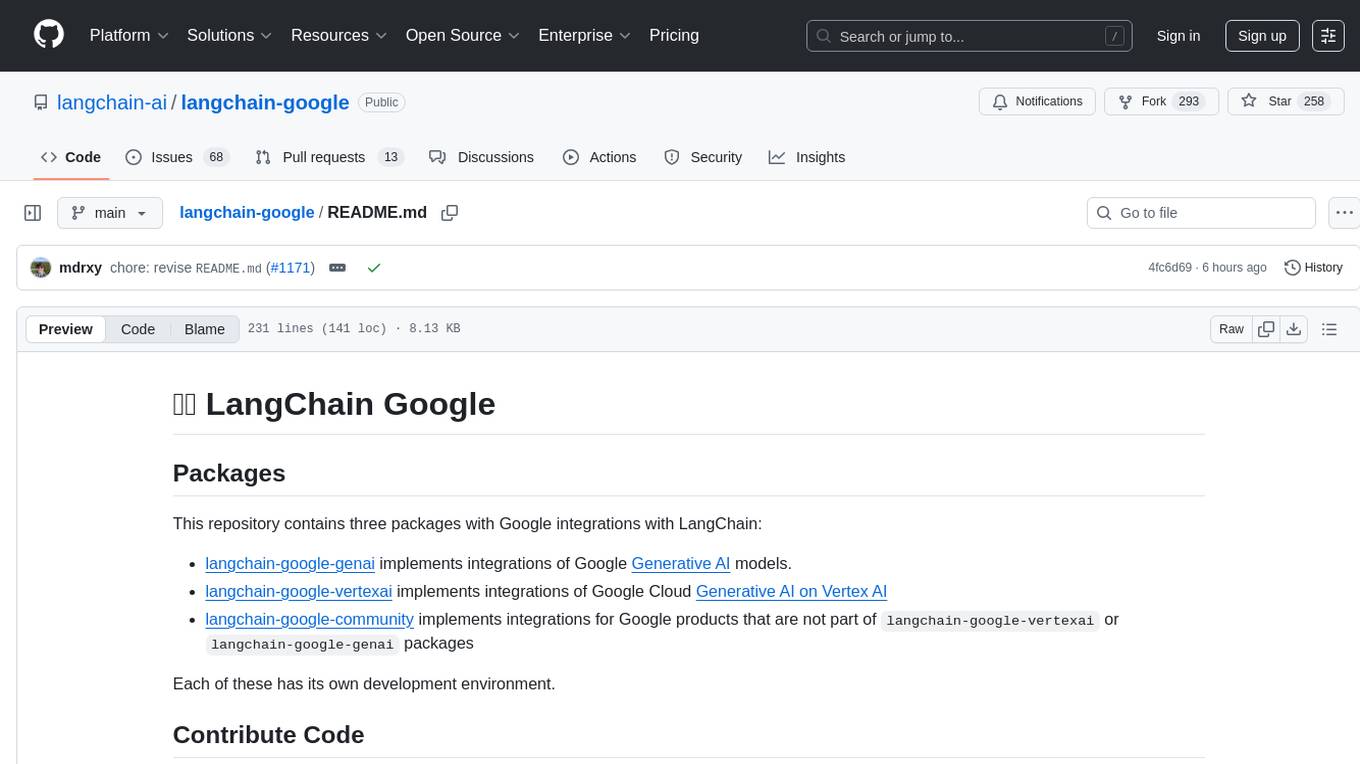 langchain-google Screenshot