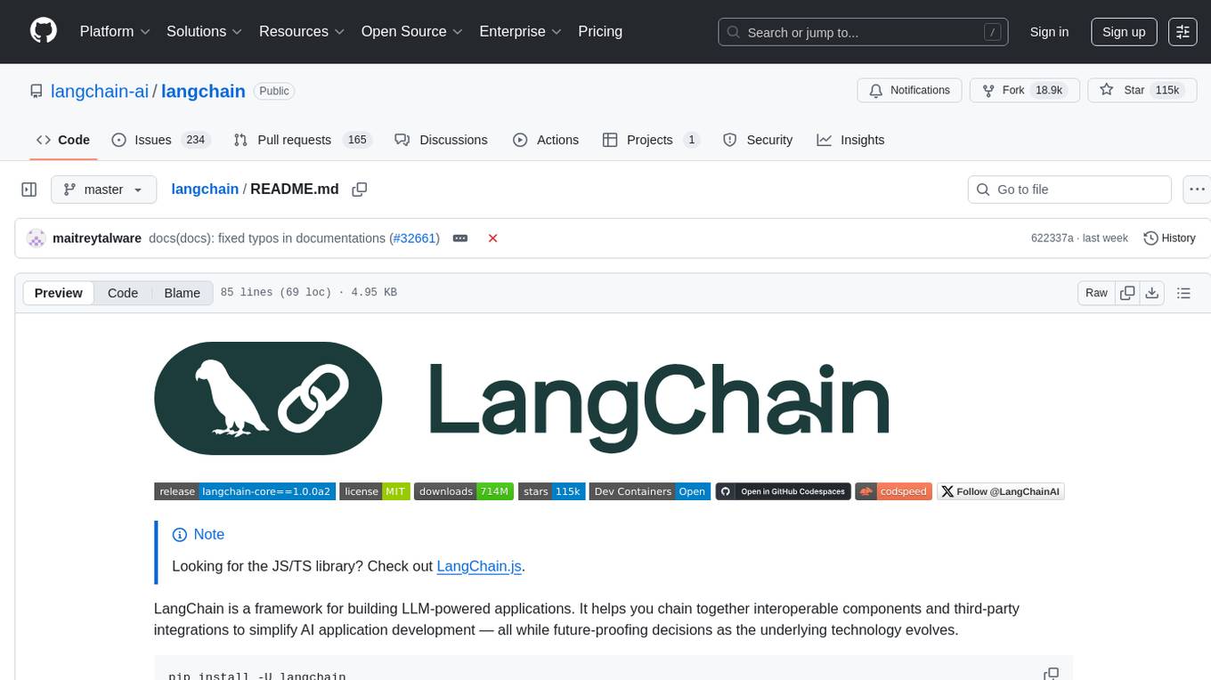 langchain Screenshot