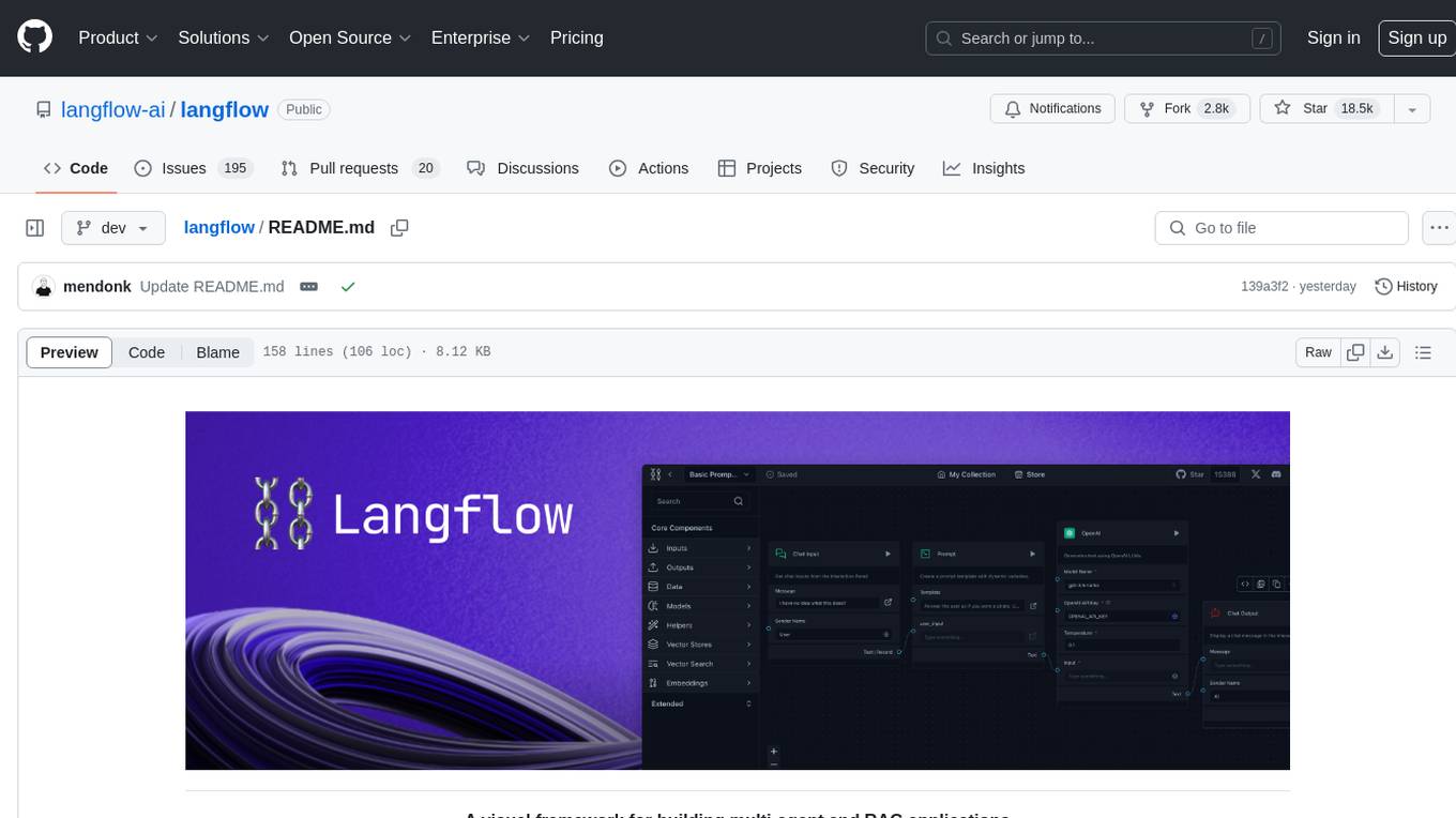 langflow Screenshot