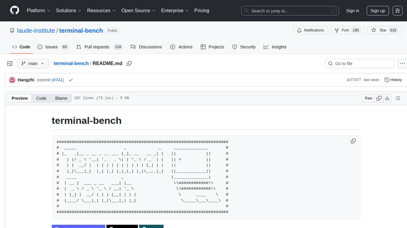 terminal-bench Screenshot