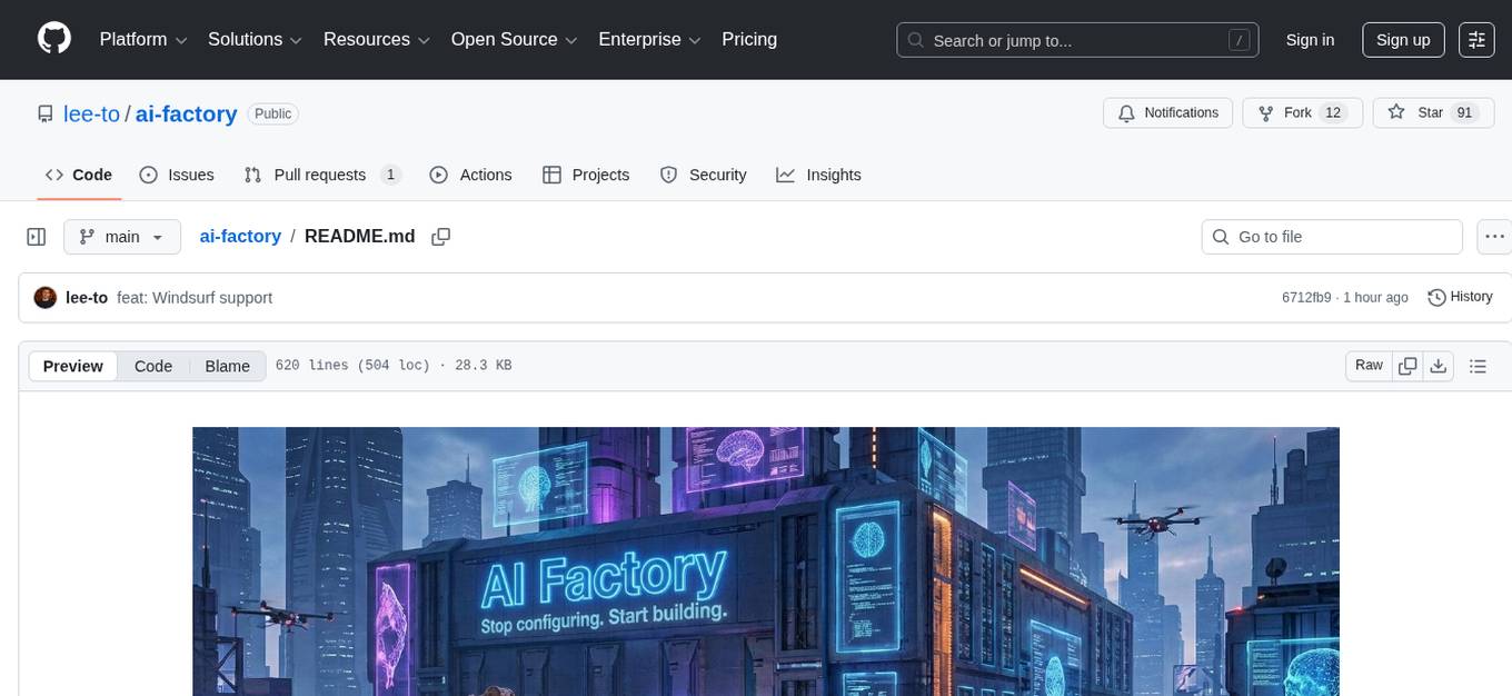 ai-factory Screenshot