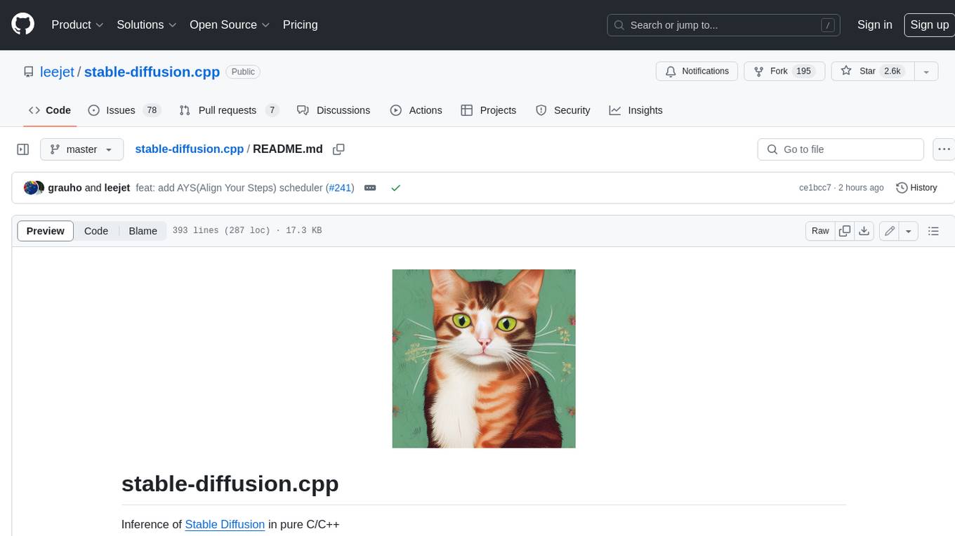 stable-diffusion.cpp Screenshot