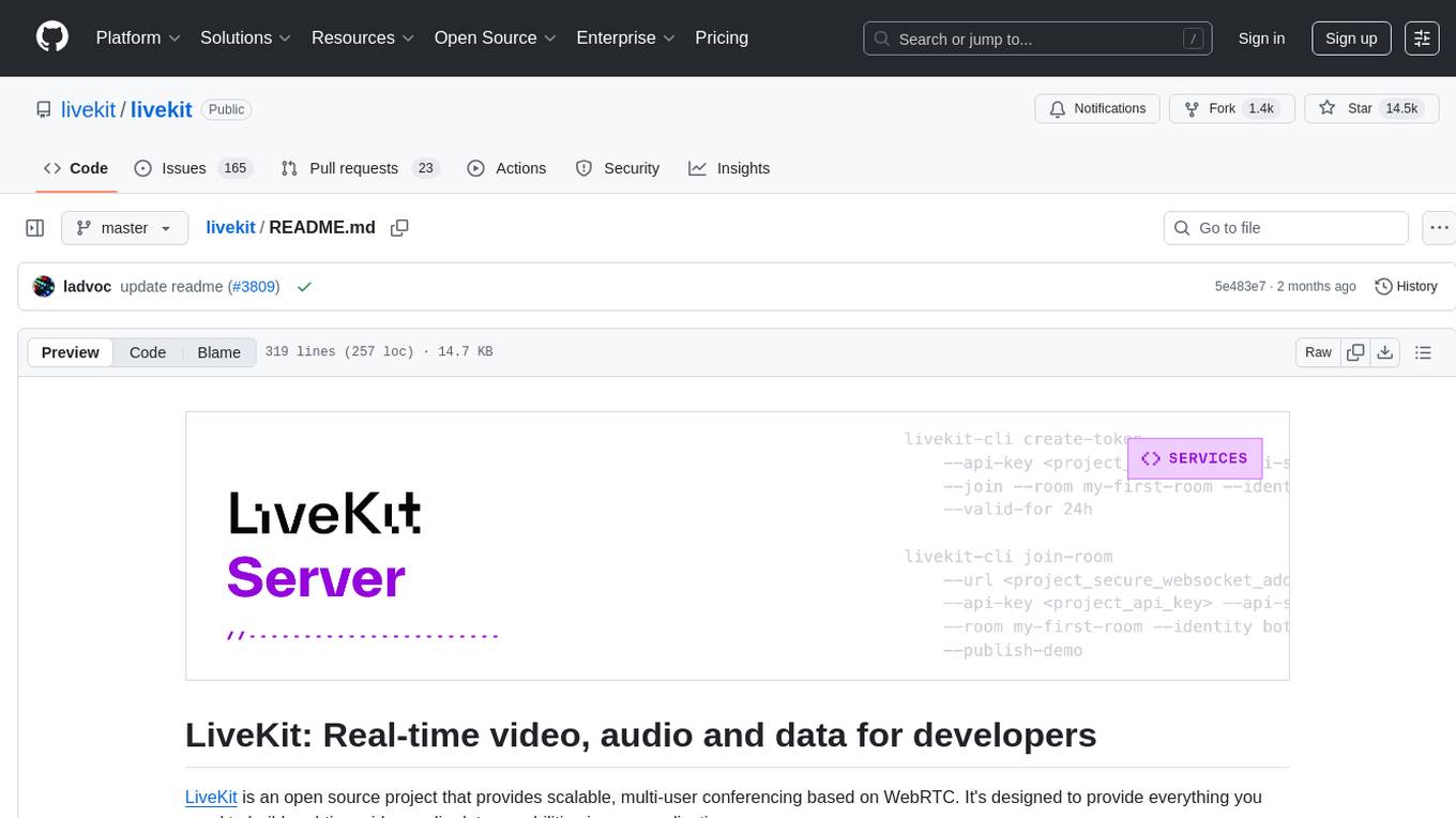 livekit Screenshot
