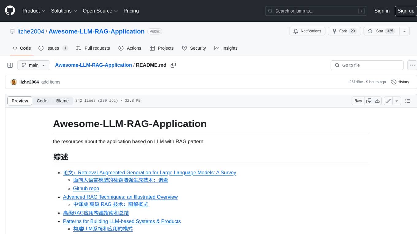 Awesome-LLM-RAG-Application Screenshot