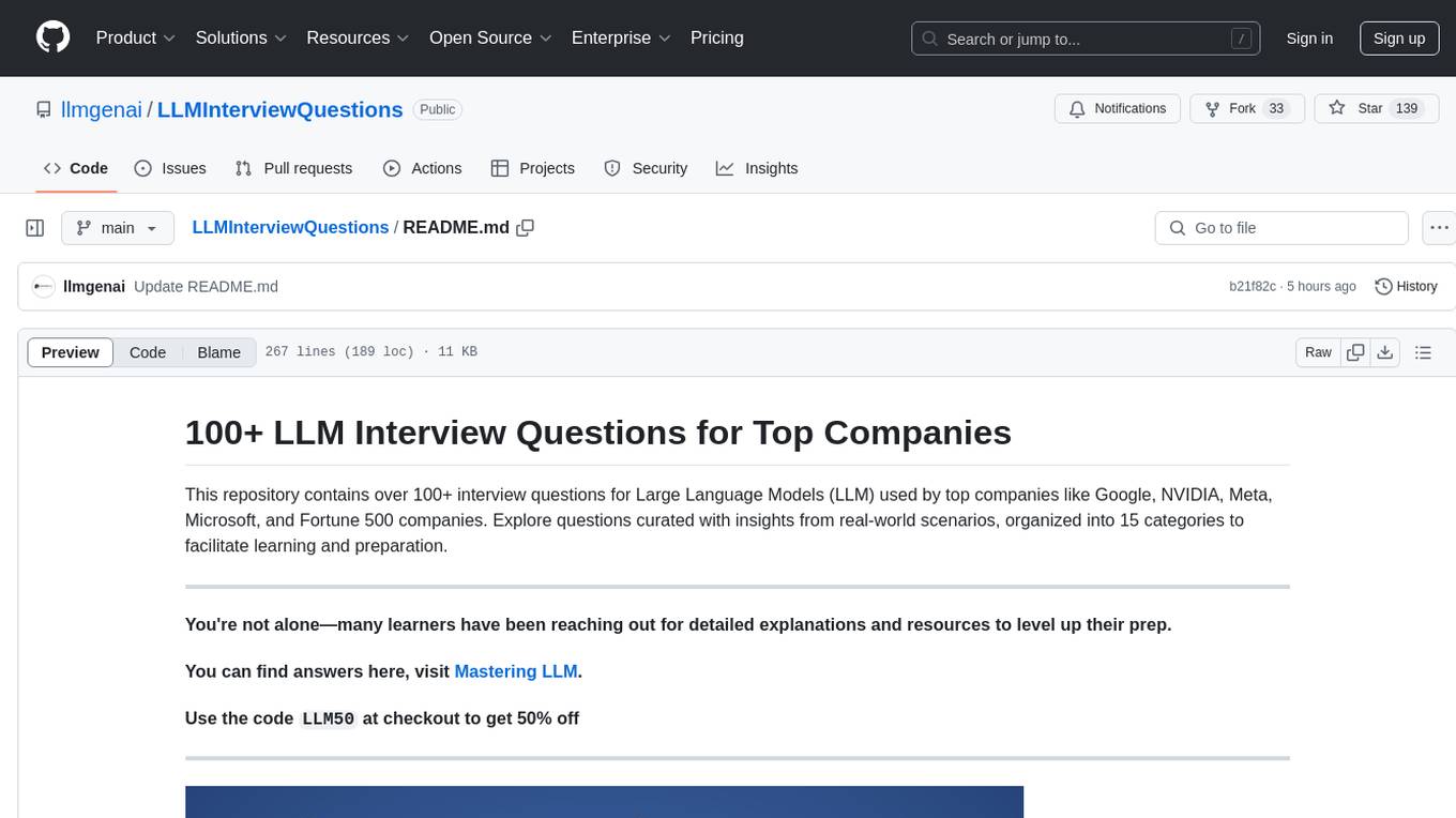 LLMInterviewQuestions Screenshot