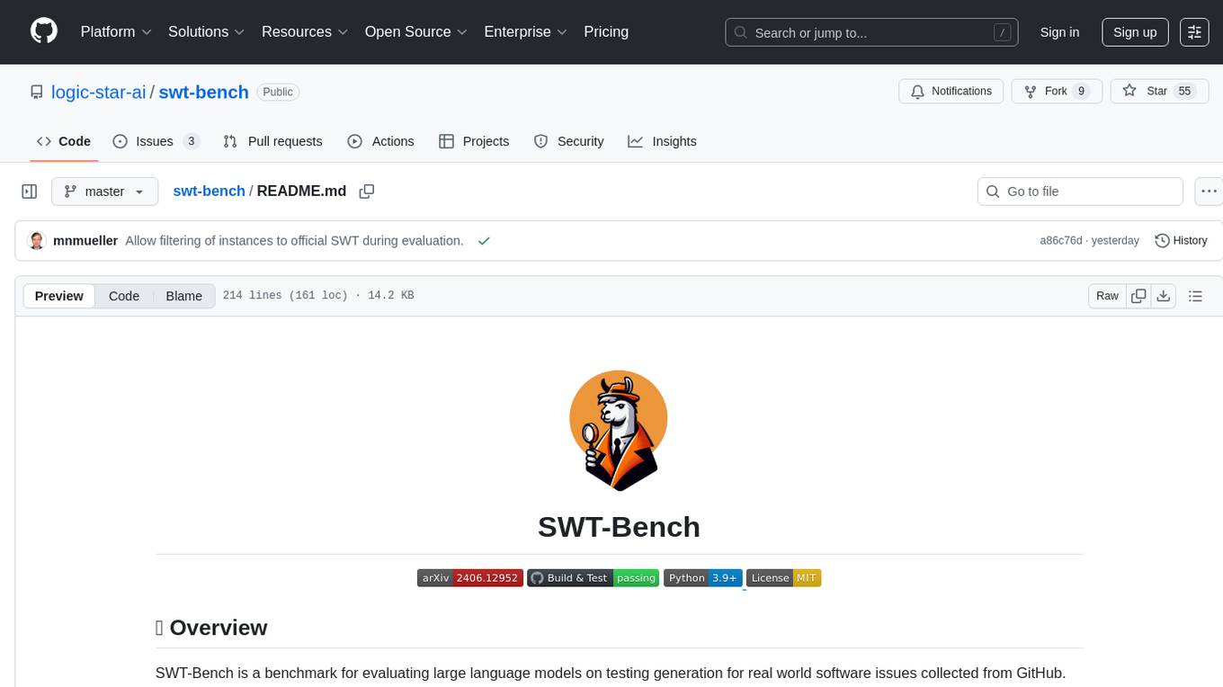 swt-bench Screenshot