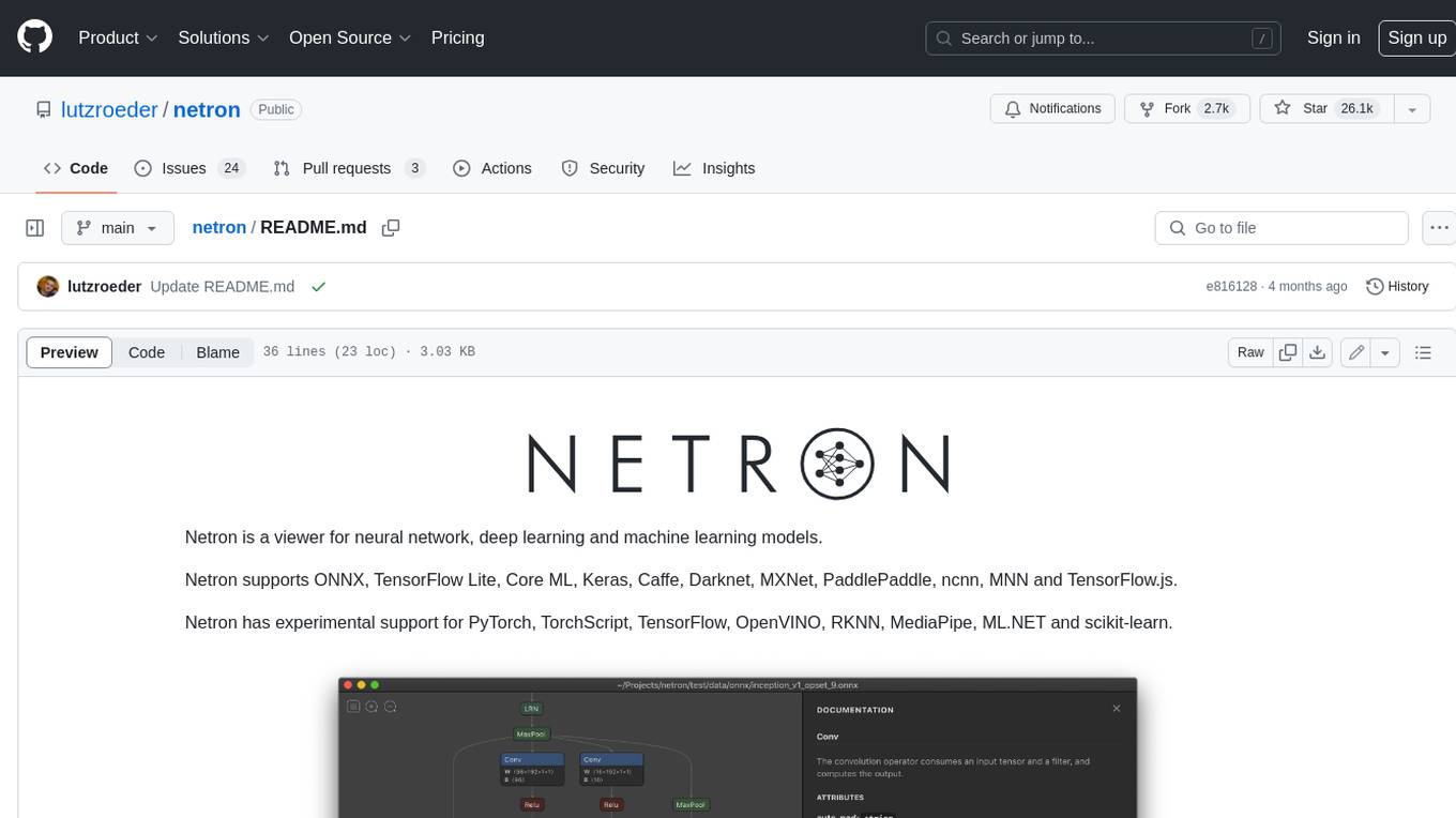 netron Screenshot