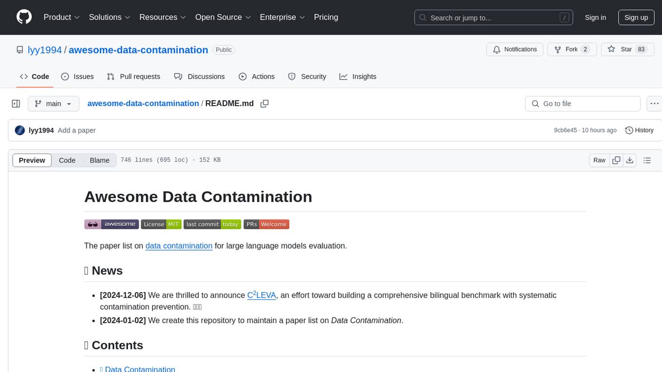 awesome-data-contamination Screenshot