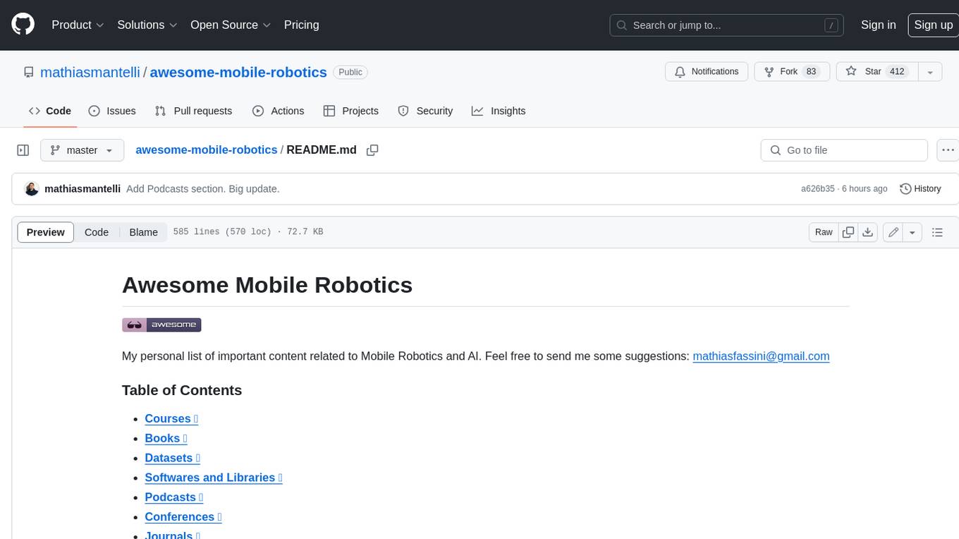 awesome-mobile-robotics Screenshot