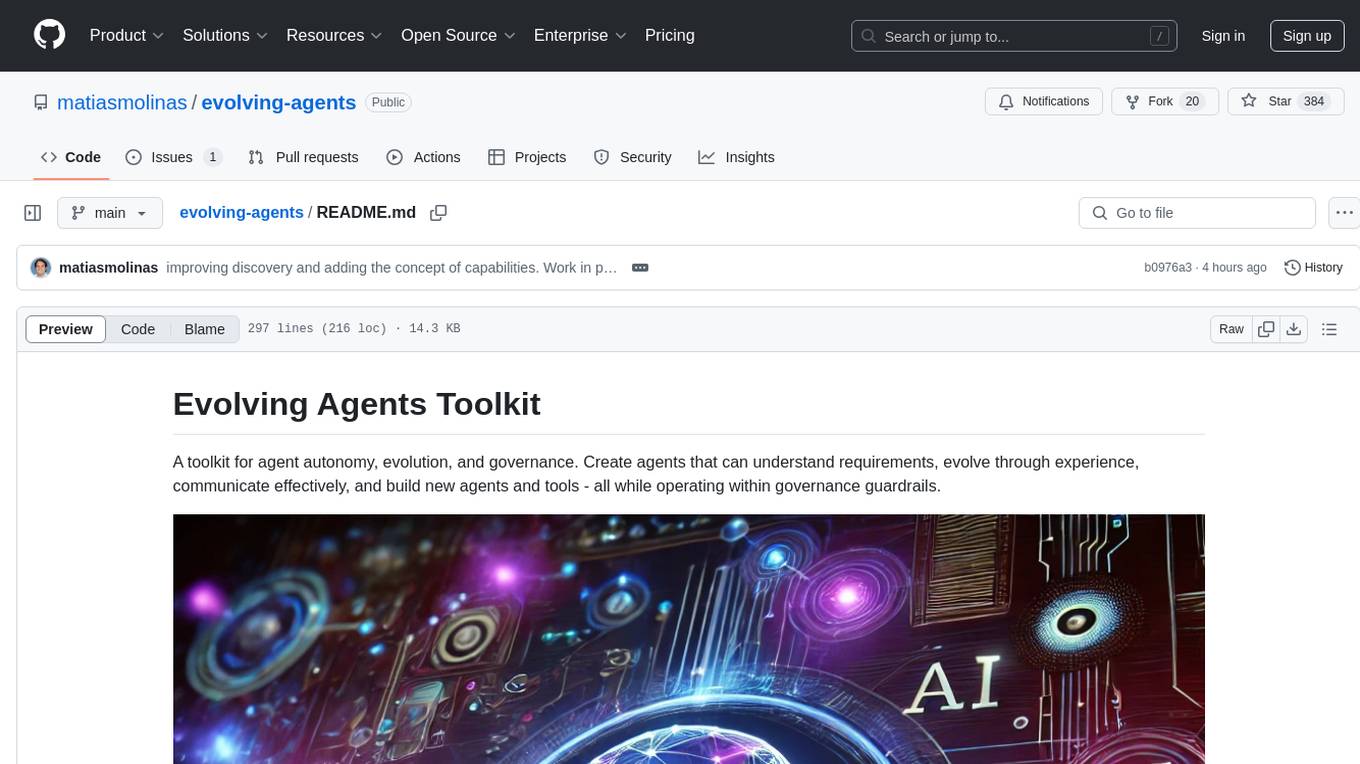 evolving-agents Screenshot