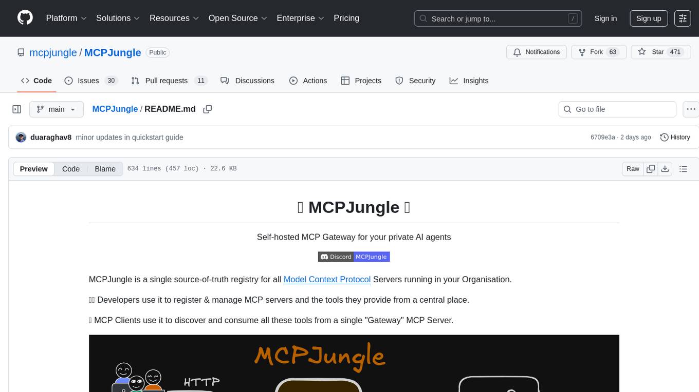 MCPJungle Screenshot