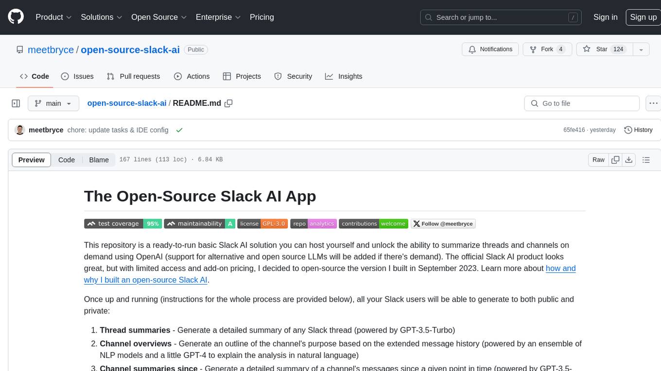 open-source-slack-ai Screenshot