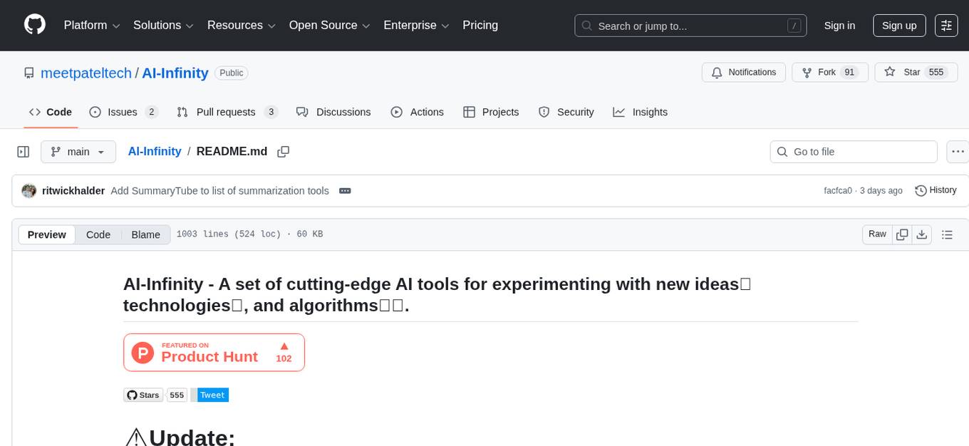 AI-Infinity Screenshot