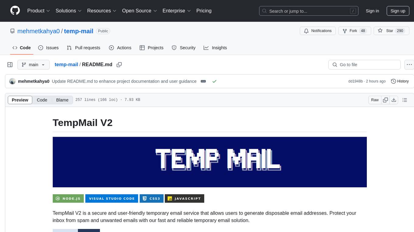 temp-mail Screenshot