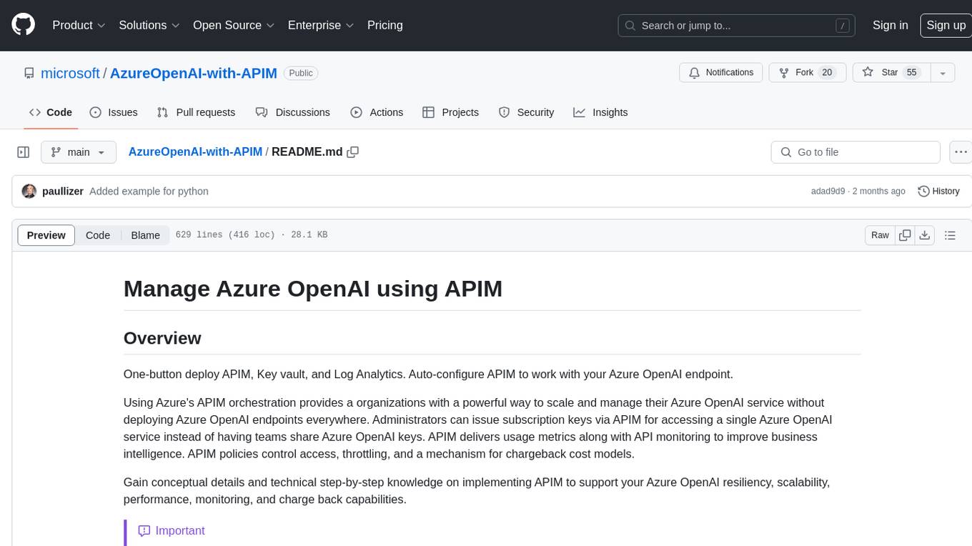 AzureOpenAI-with-APIM Screenshot