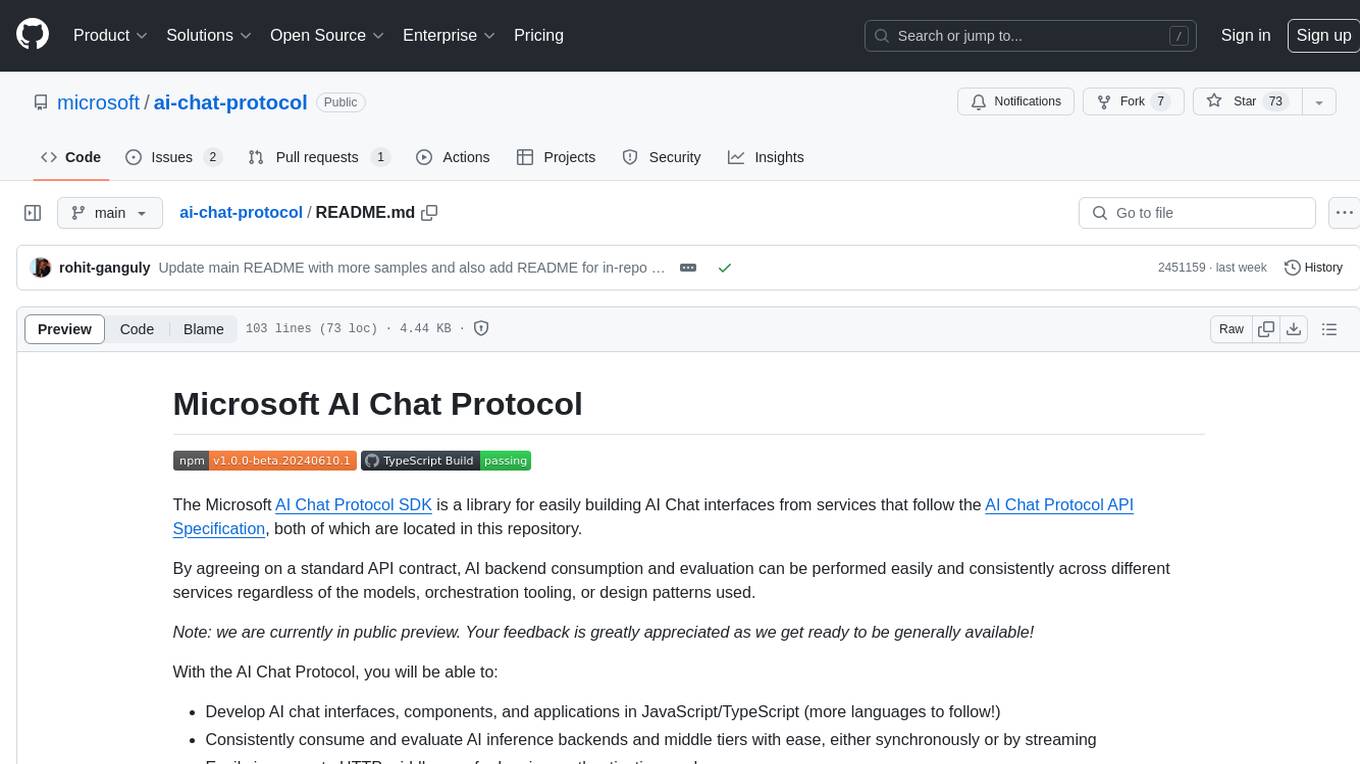 ai-chat-protocol Screenshot