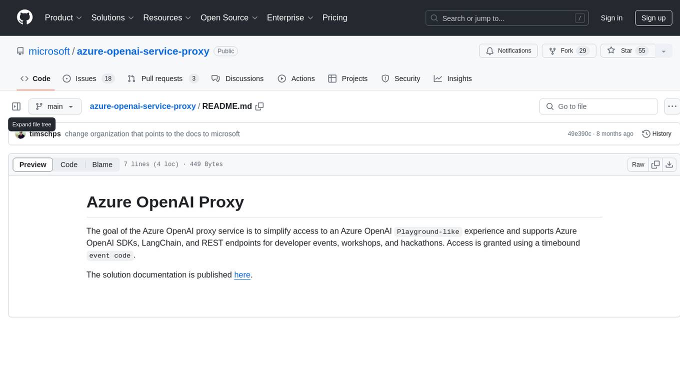 azure-openai-service-proxy Screenshot