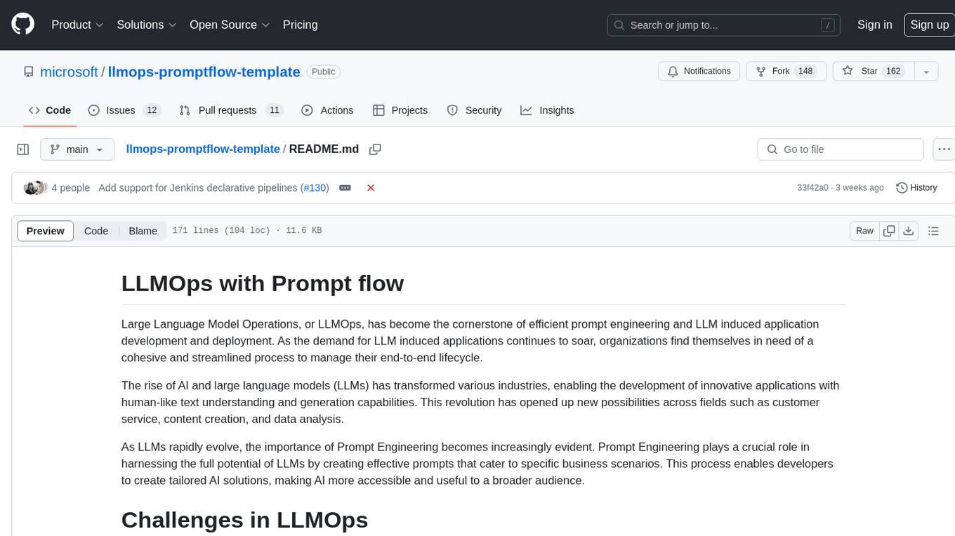 llmops-promptflow-template Screenshot