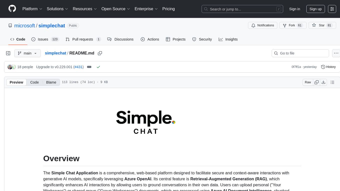 simplechat Screenshot