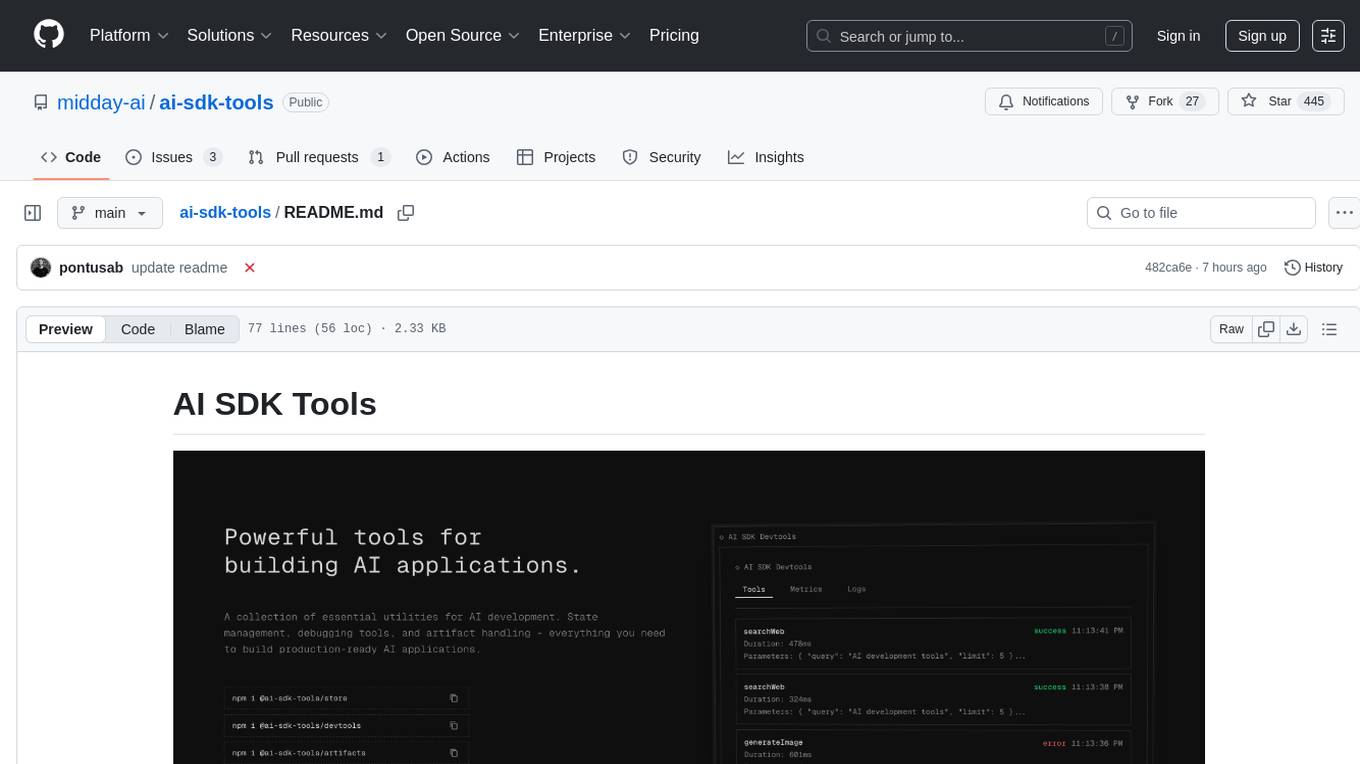 ai-sdk-tools Screenshot